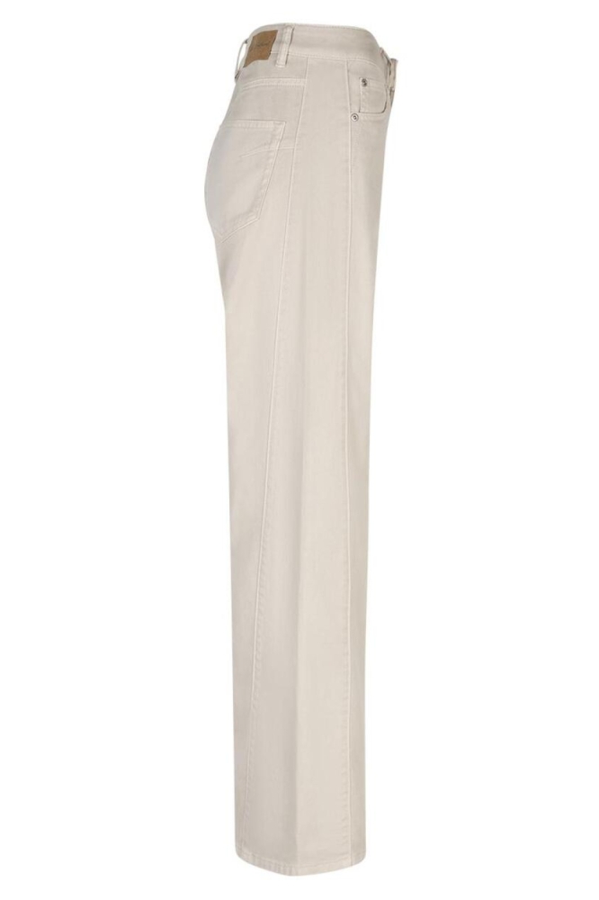 Red Button ecru dames jeans | Zijaanzicht