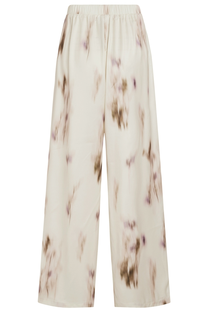 Vila ecru dames broek | Achteraanzicht