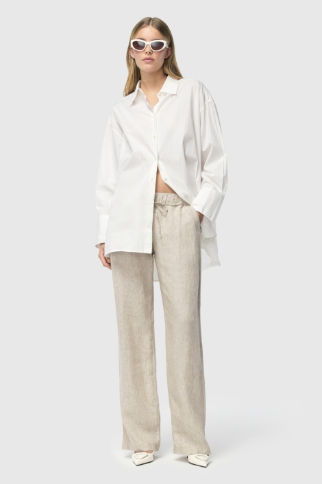 Mac beige dames broek | Model