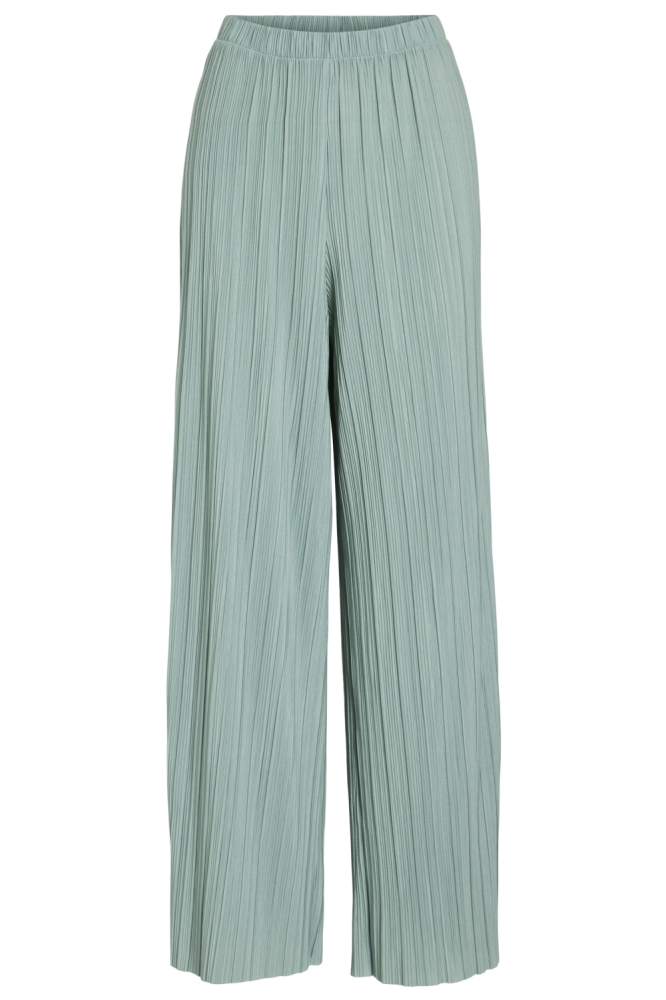 Vila groene dames broek | Vooraanzicht