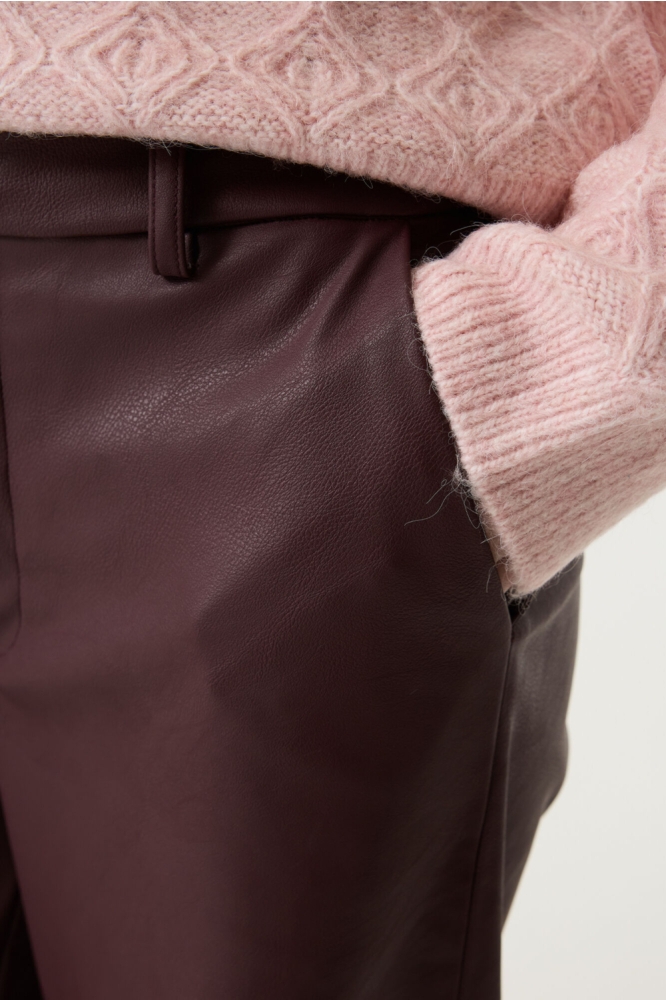 Garcia bordeaux dames broek | Close up