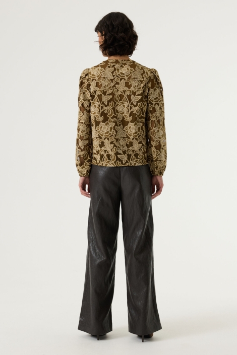 Garcia bruine dames broek | Model