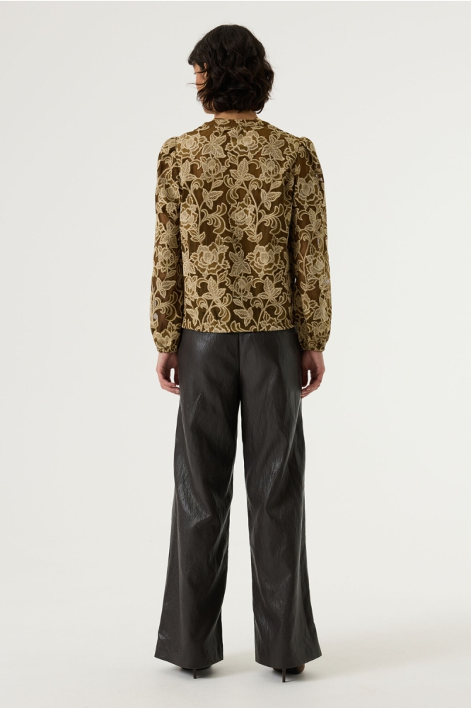 Garcia bruine dames broek | Model