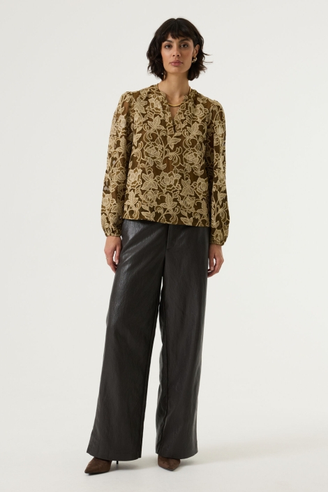 Garcia bruine dames broek | Model