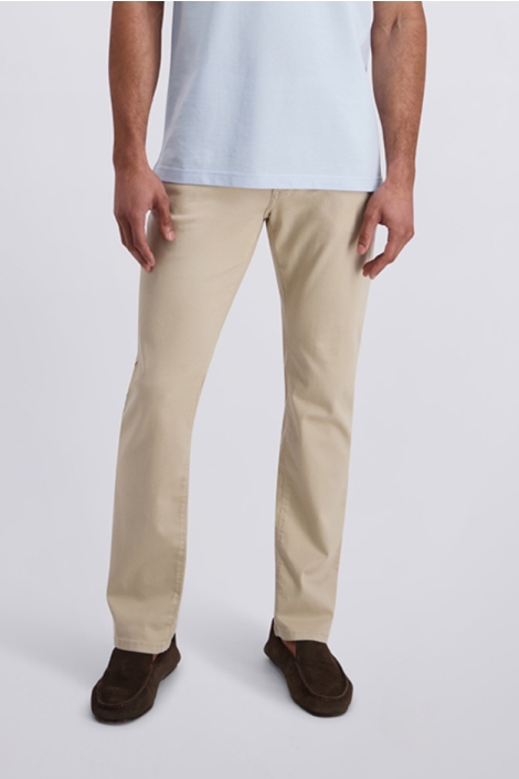 Pierre Cardin taupe heren jeans | Model vooraanzicht