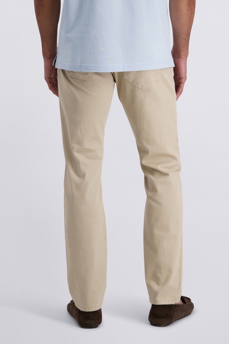 Pierre Cardin taupe heren jeans | Model achteraanzicht