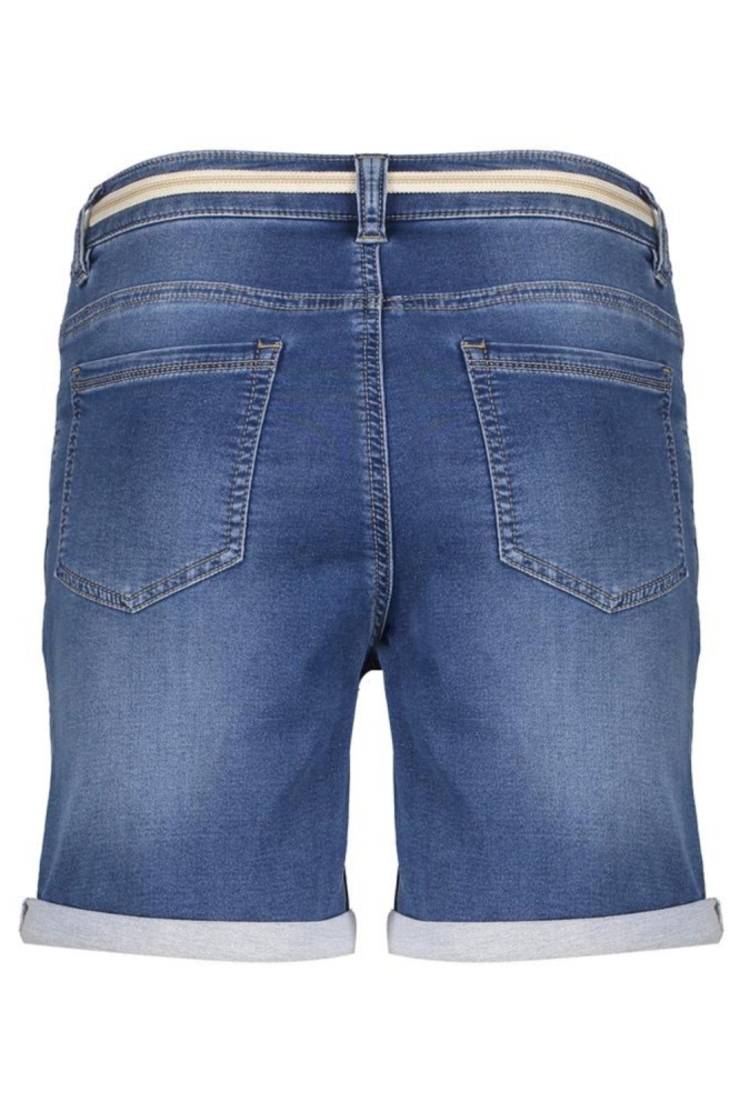 Geisha blauwe dames korte broek | Achteraanzicht