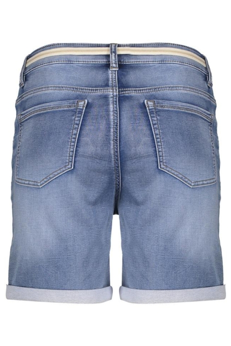 Geisha blauwe dames korte broek | Achteraanzicht