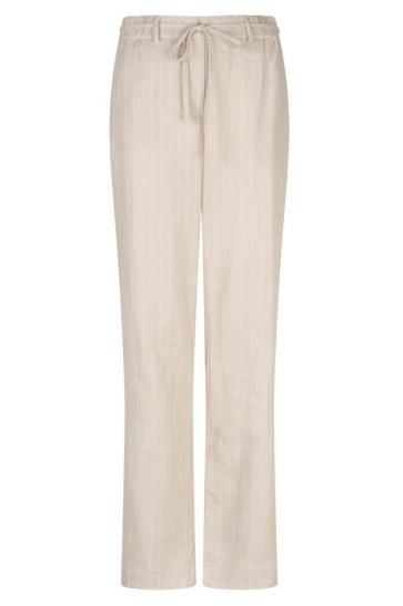 Red Button Broek CLAUDETTE LINEN VISCO PINSTRIPE SRB4915 PEBBLE