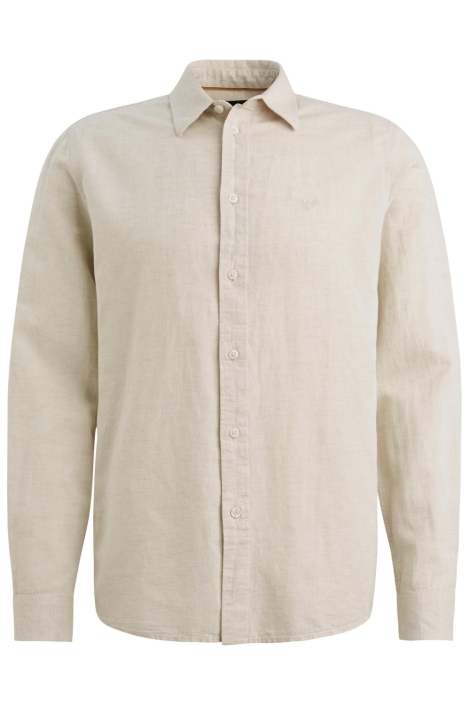 PME legend beige heren overhemd | Vooraanzicht