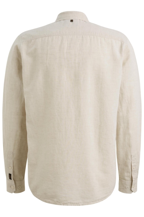PME legend beige heren overhemd | Achteraanzicht