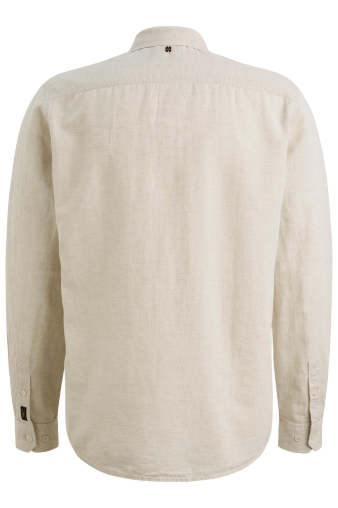 PME legend beige heren overhemd | Achteraanzicht