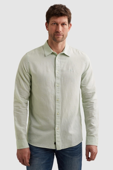 PME legend long sleeve shirt 2 tone cotton li Groen