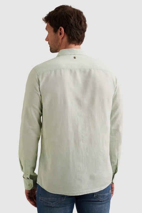 PME legend groene heren overhemd | Model achteraanzicht