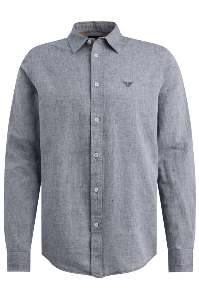 PME legend blauwe heren overhemd | Vooraanzicht