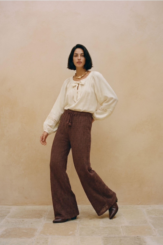 Vero Moda bruine dames broek | Model