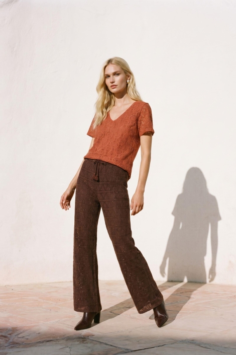 Vero Moda bruine dames broek | Model