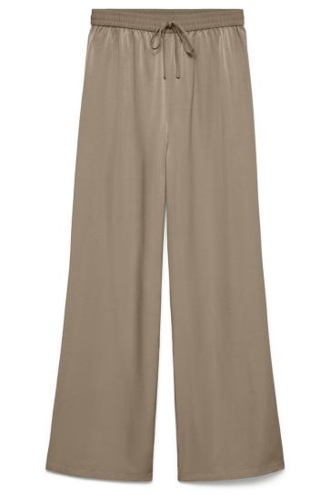 Vero Moda Broek VMLINA HW LOOSE PANT WVN 10347033 SILVER MINK
