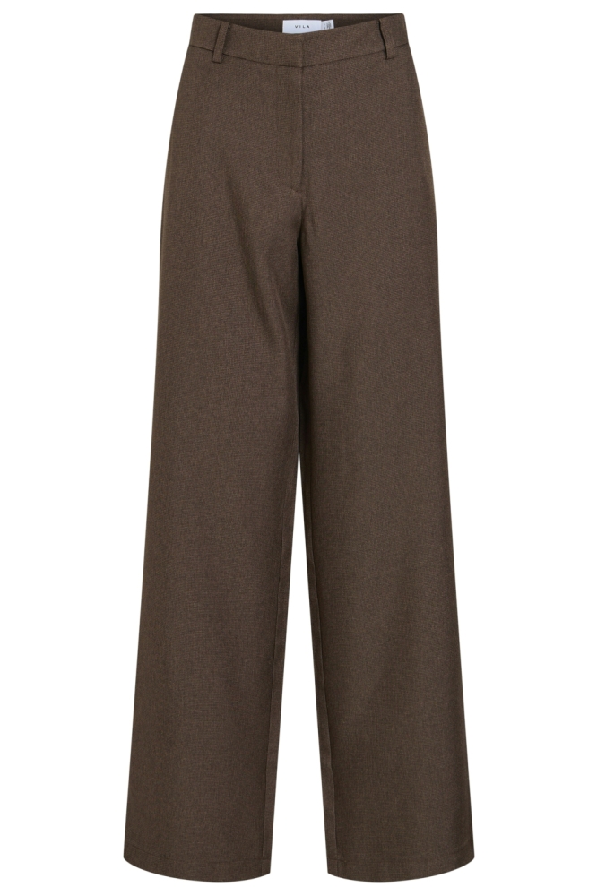 Vila bruine dames broek | Vooraanzicht