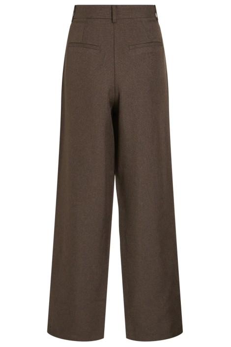 Vila bruine dames broek | Achteraanzicht