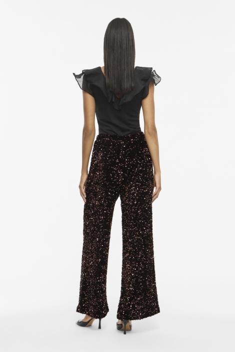 Vila bruine dames broek | Model