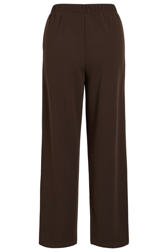 Vila bruine dames broek | Achteraanzicht