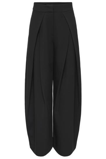 Only Broek ONLYASMINE MW PLEAT BARREL PANT TLR 15390774 BLACK