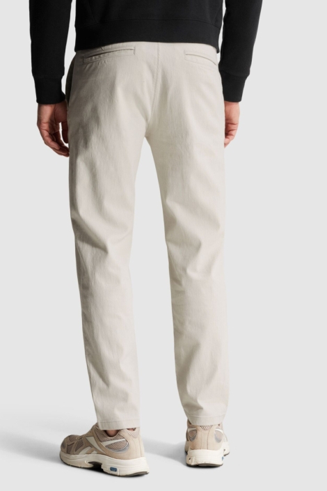 Cast Iron beige heren broek | Achteraanzicht