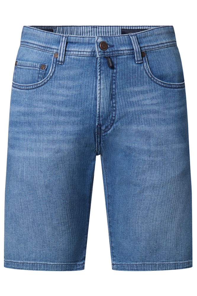 Pierre Cardin blauwe heren korte broek | Vooraanzicht