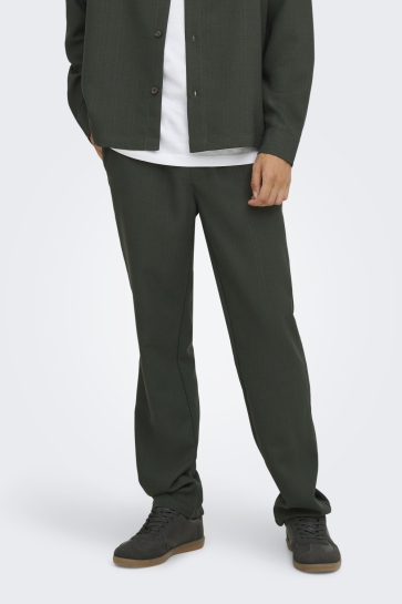 Only & Sons onshansi edge straight pant Groen