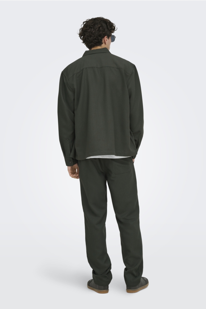 Only & Sons groene heren broek | Model