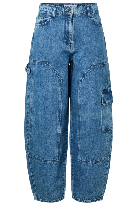 Pieces blauwe dames jeans | Vooraanzicht