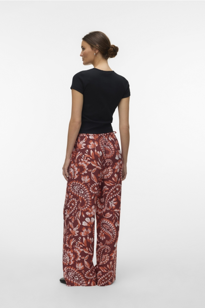 Vero Moda bordeaux dames broek | Model