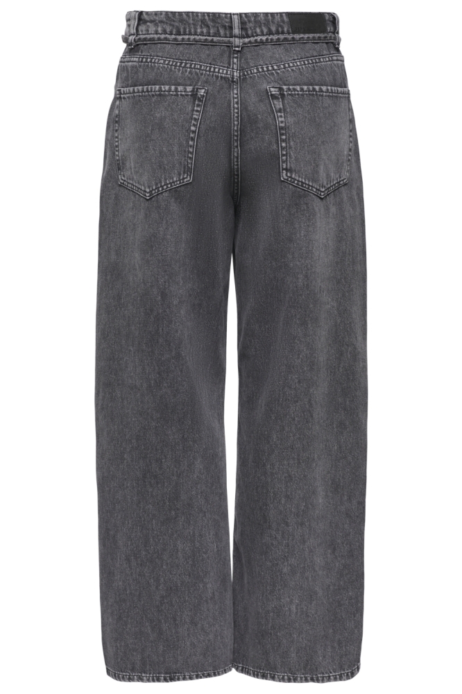 Jacqueline de Yong grijze dames jeans | Achteraanzicht