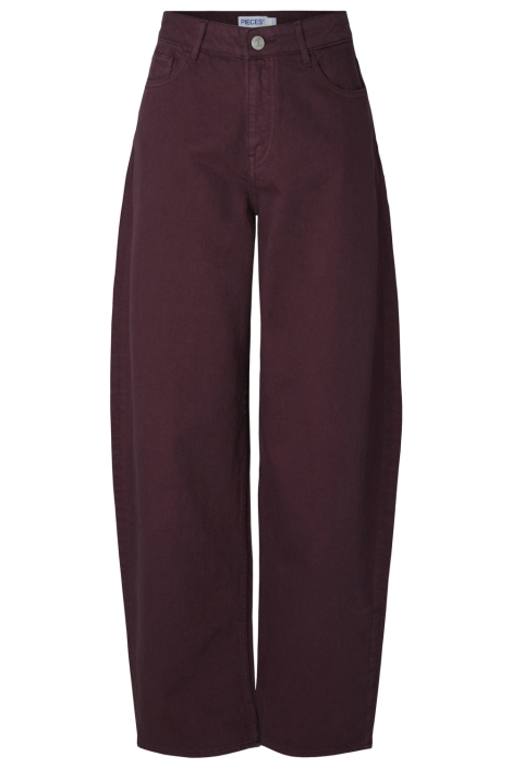 Pieces bordeaux dames jeans | Vooraanzicht