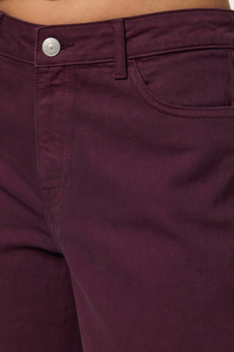 Pieces bordeaux dames jeans | Close up