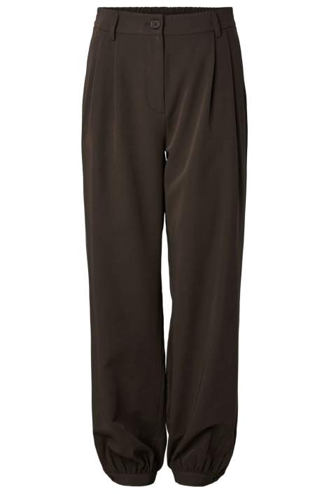 Pieces bruine dames broek | Vooraanzicht