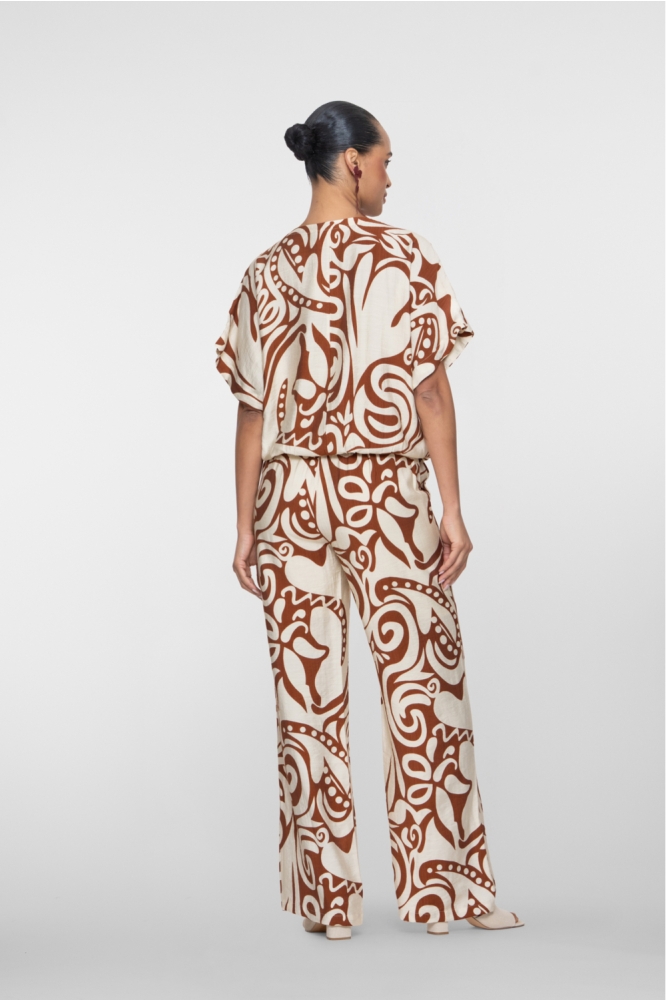 Geisha beige dames broek | Model