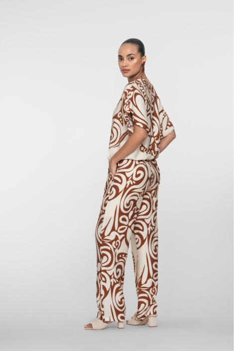 Geisha beige dames broek | Model