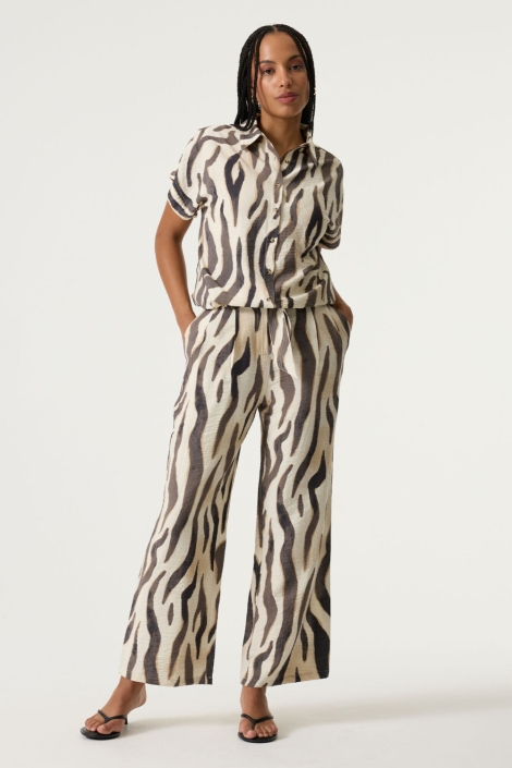 Garcia beige dames broek | Model