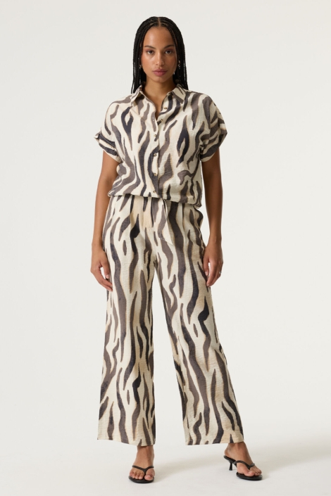 Garcia beige dames broek | Model