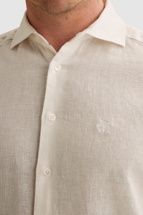 Vanguard witte heren overhemd | Close up