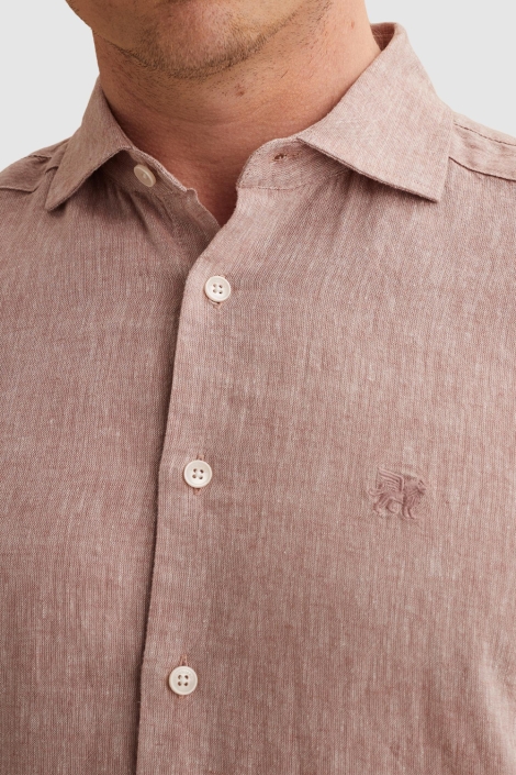 Vanguard roze heren overhemd | Close up