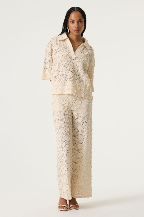 Garcia beige dames broek | Model