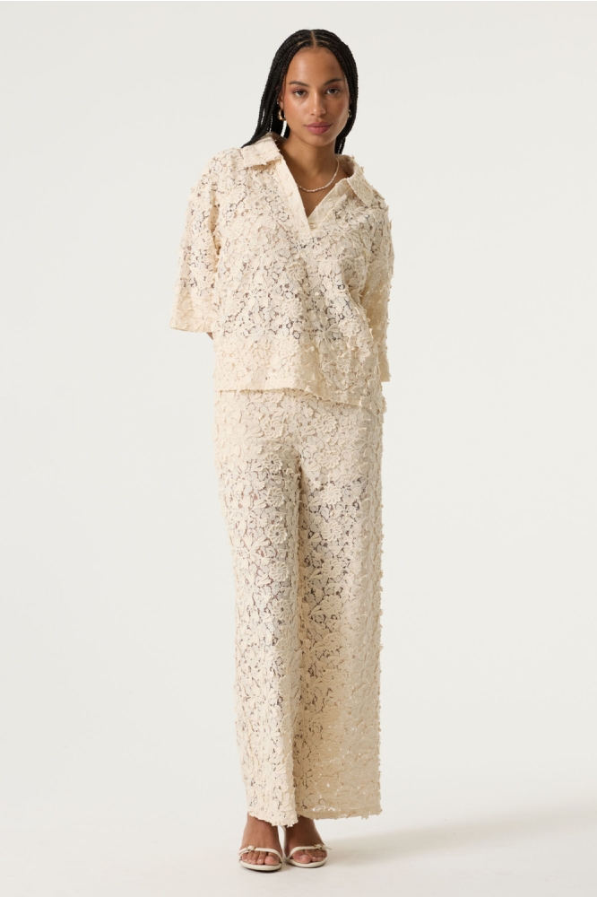 Garcia beige dames broek | Model