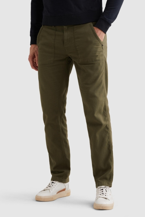 PME legend groene heren broek | Model vooraanzicht