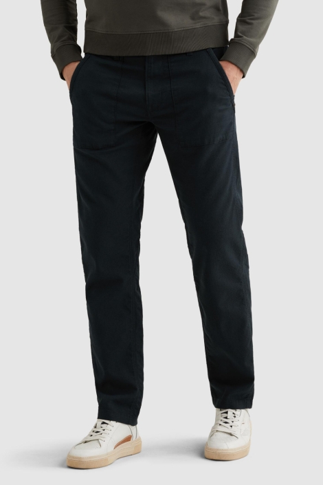 PME legend blauwe heren broek | Model vooraanzicht