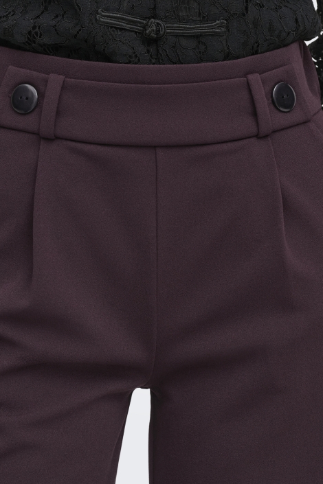Jacqueline de Yong bordeaux dames broek | Close up