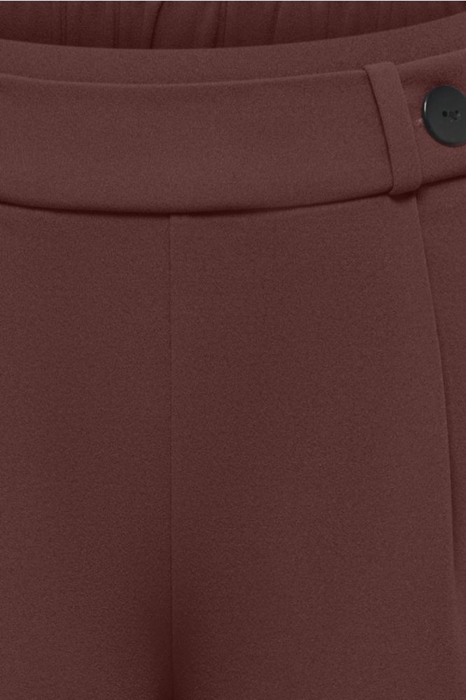 Jacqueline de Yong bruine dames broek | Close up