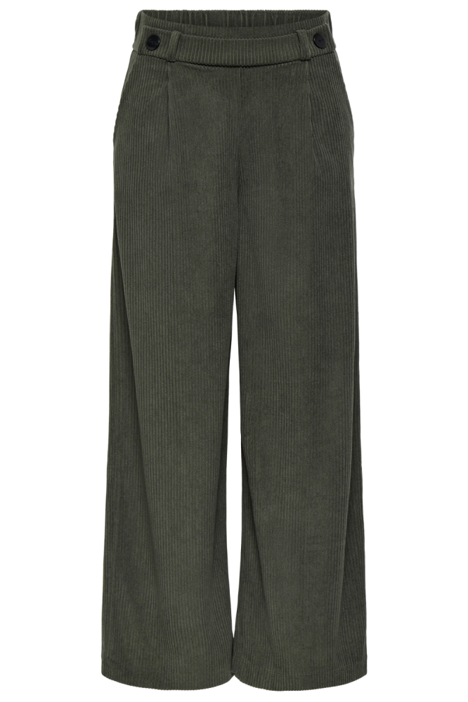 Jacqueline de Yong groene dames broek | Vooraanzicht